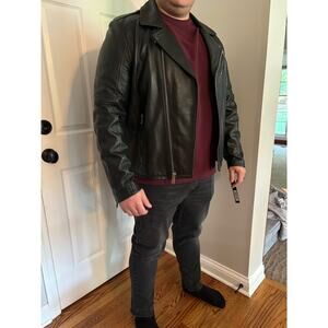 Karl Lagerfield Men Leather Jacket